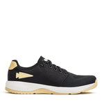 Women's Ballistic Trainers - Black + White + Gold