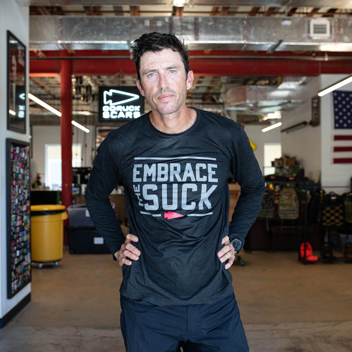 Men's Embrace the Suck Long Sleeve - Tri-BlendX